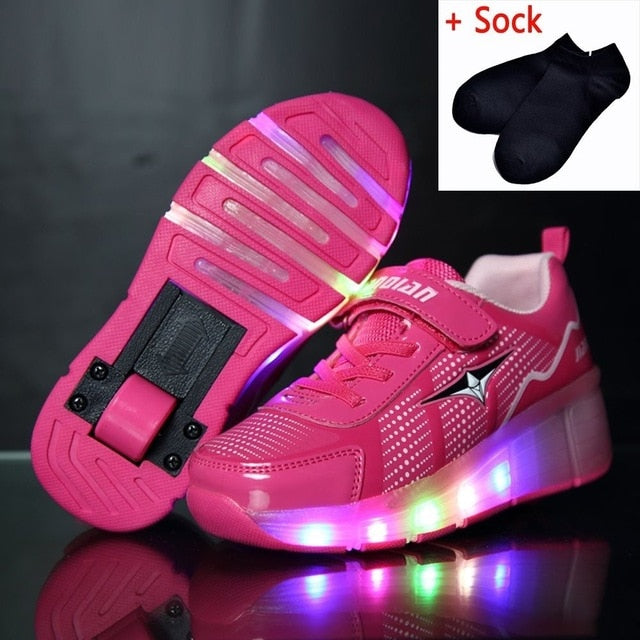 Kids Shoes with LED Lights Children