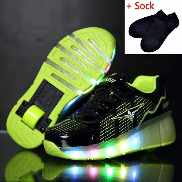 Children Shoes with LED Flashing Lights