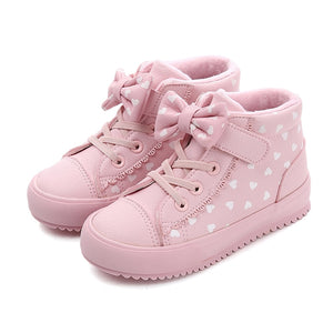 Children PU Leather Shoes Girls Sneakers