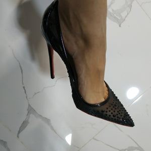 NEW,Black, white high heels wedding shoes 12cm