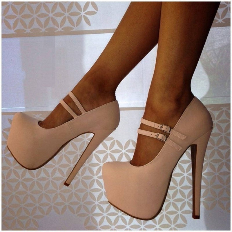 shoes, ladies high heels, 16 cm